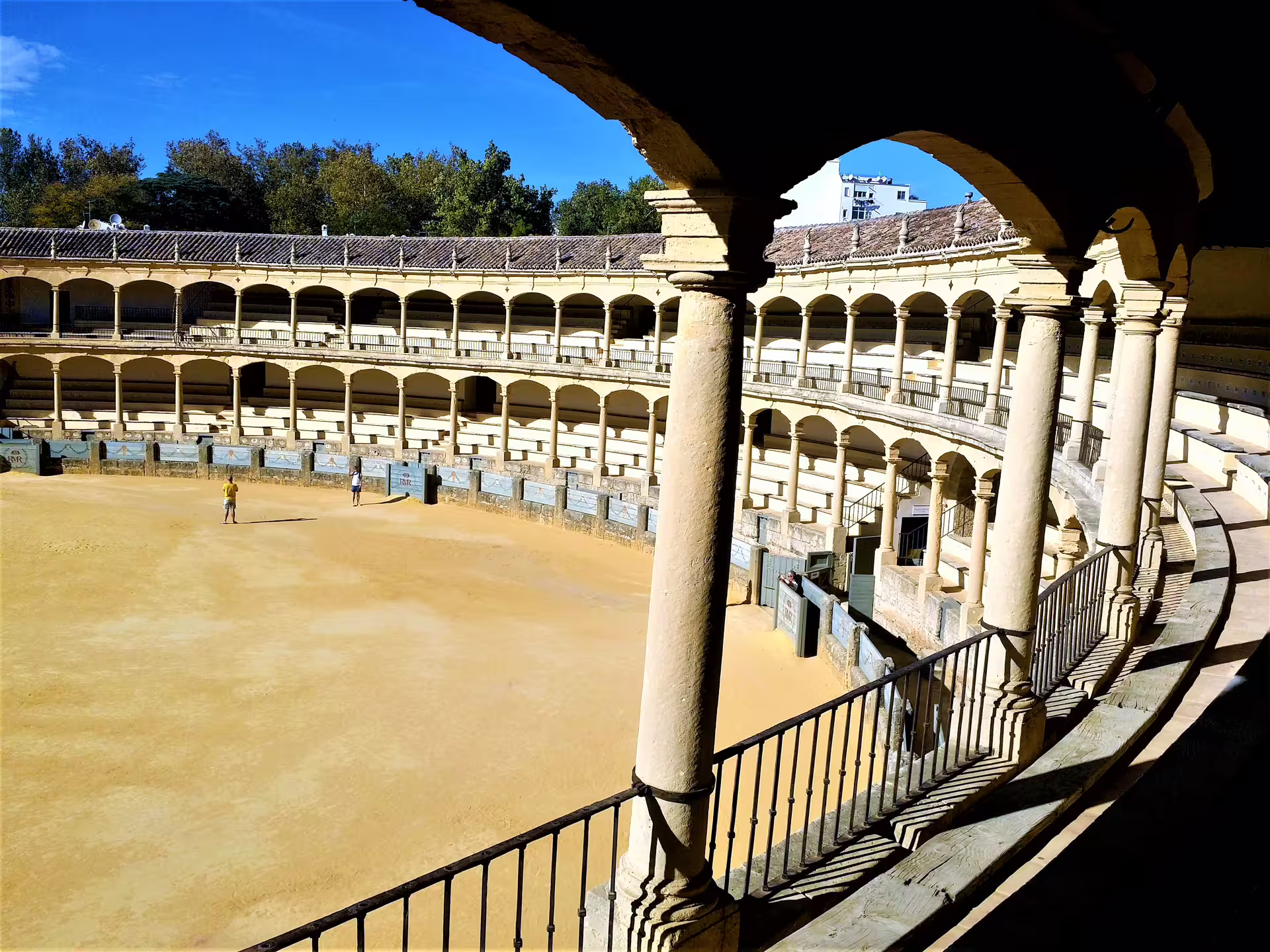 Inside Plaza de Toros de Ronda bullring, highlight of a private Ronda tour from Costa del Sol Spain