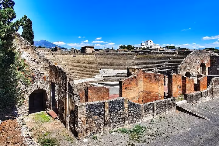 Discover Pompeii's ancient amphitheater on a skip-the-line guided tour, offering insights into Roman entertainment.