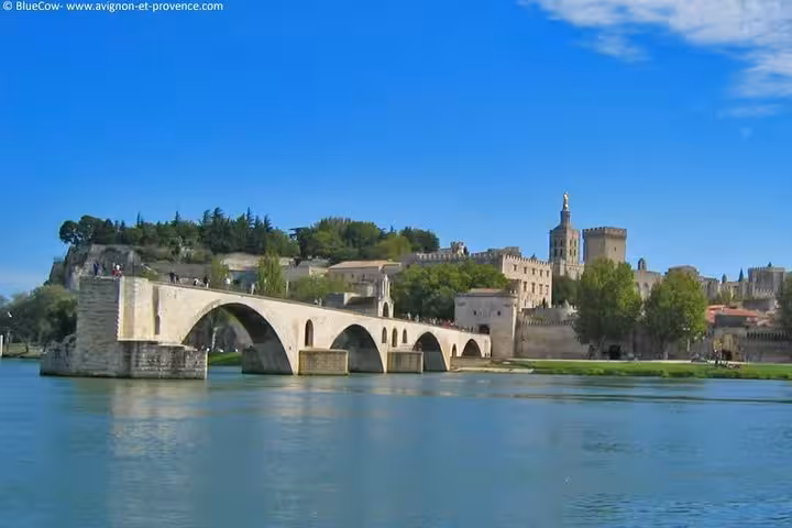 Pont Saint-Bénézet over the Rhône in Avignon, scenic stop on private shore excursion from Marseille
