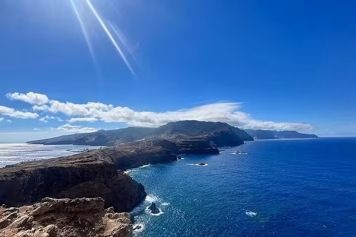 Ponta São Lourenço cliffs and Atlantic ocean panorama on Madeira East 4x4 expedition from Pico do Areeiro