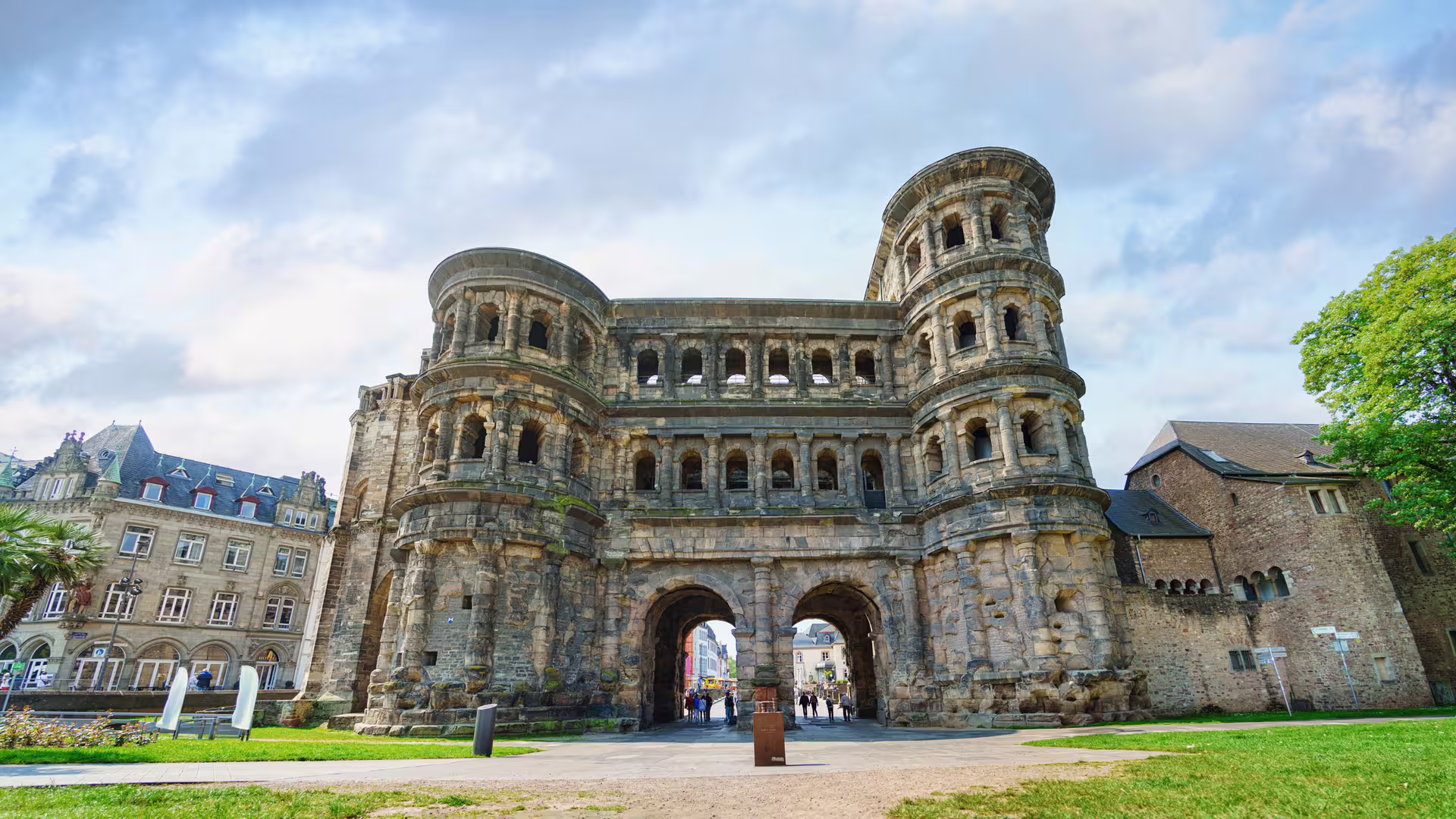 Porta Nigra in Trier, Germany, on a self-guided 1-day walking tour with multilingual audioguide