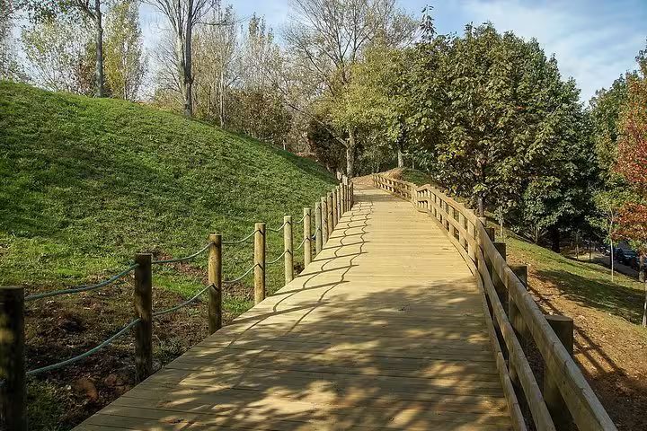 Explore Porto's scenic wooden paths lined with lush greenery on a captivating 3-hour bike tour.