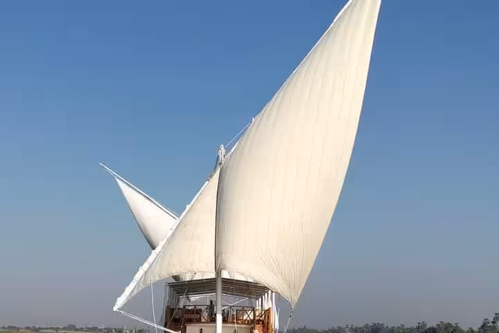 Traditional felucca sailing on the Nile, included on private 7 days 6 nights cruise from Luxor to Aswan Egypt