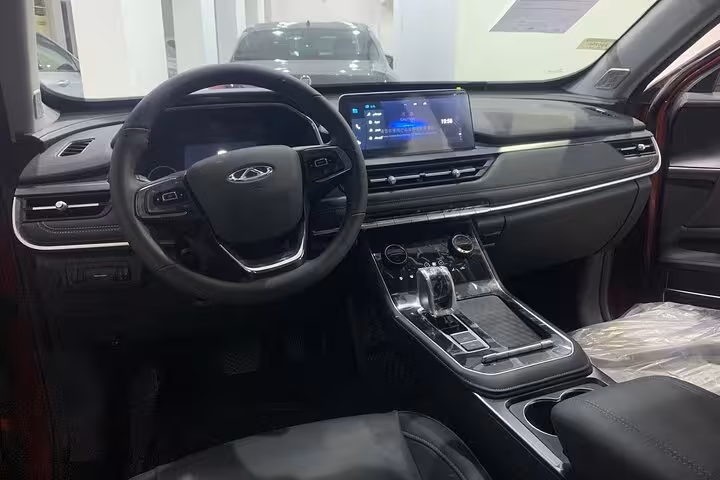 Comfortable SUV interior for private Cairo airport transfer, spacious seating with AC and infotainment system