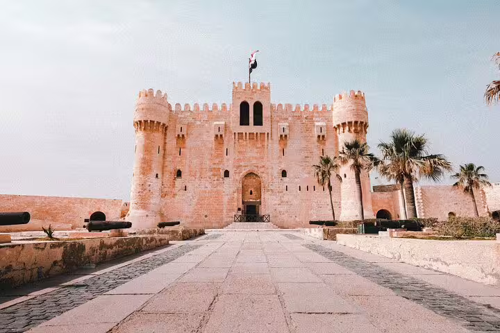 Qaitbay Citadel in Alexandria seen on a private Cairo day tour to El Alamein and Alexandria, Egypt