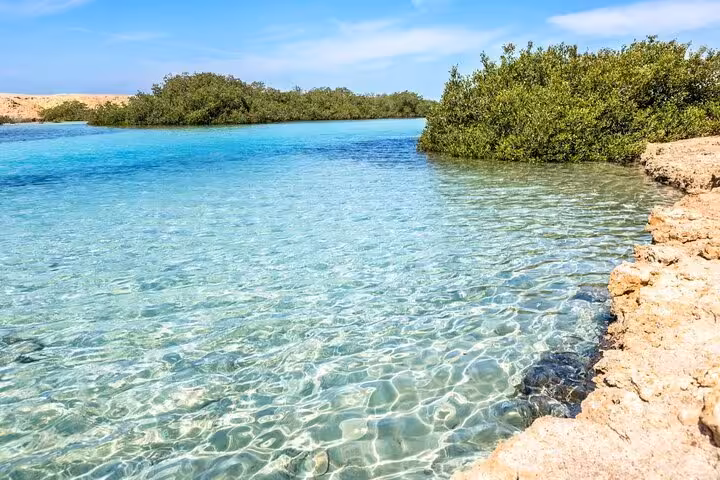 Crystal-clear Magic Lake lagoon at Ras Mohamed, Sharm El Sheikh, perfect for half-day snorkeling and swimming