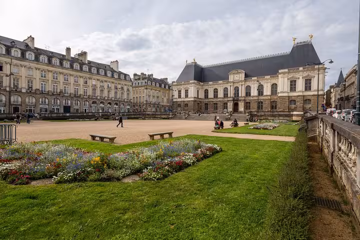 Explore the historic Place du Parlement de Bretagne in Rennes on a private guided walking tour of the city center.