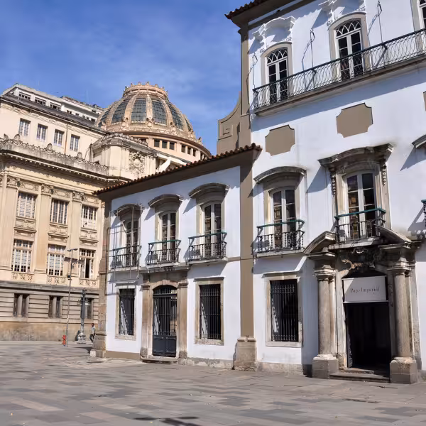Colonial architecture in Rio's Historic Center, showcasing cultural heritage on Little Africa Walking Tour.