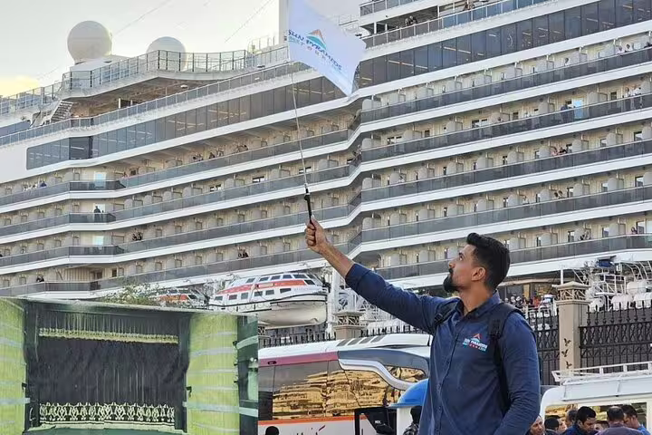 Cruise ship pickup at Safaga Port for a full-day private guided Luxor tour with expert Egyptologist