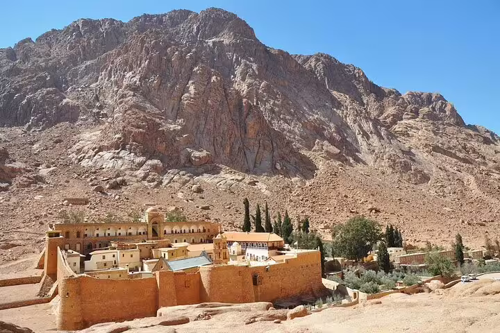 Saint Catherine Monastery at Mount Sinai, Egypt, on a Dahab day trip with guided Sinai tour and transfers