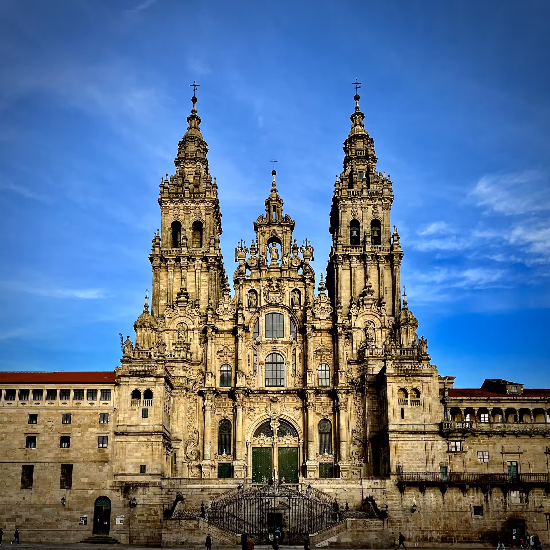 Santiago de Compostela Cathedral facade on Leyendas Locales + Museo Catedral guided tour in Galicia