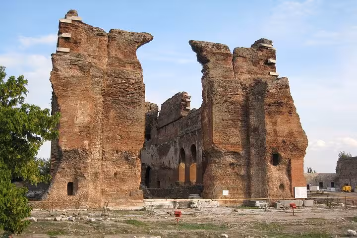 Ruins of the ancient Sardis gymnasium, key stop on 4-day private Seven Churches of Revelation tour Turkey