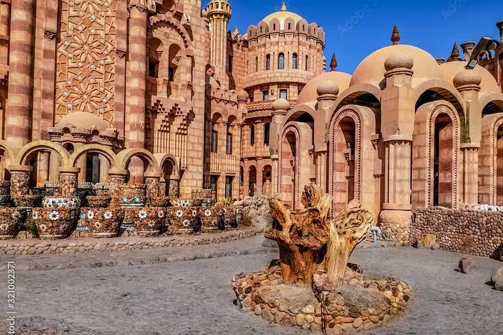 Ornate domes and arches in Sharm El Sheikh Old Market, a highlight on VIP city tour with Egyptologist guide