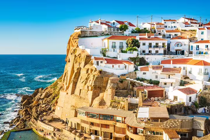 Charming coastal village perched on cliffs with ocean views, featured in our Sintra Private Full-Day Tour.