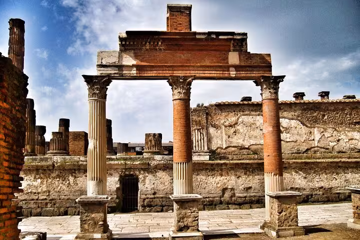 Explore ancient Pompeii's grand architecture with skip-the-line guided tours of iconic ruins and historic structures.