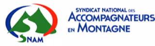 Logo du Syndicat National des Accompagnateurs en Montagne, guide certifié pour randonnée Sormiou et plantes magiques