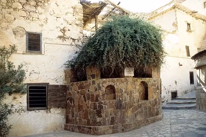 Courtyard corner at St. Catherine’s Monastery, Sinai, featured on Sharm El Sheikh to Dahab city tour