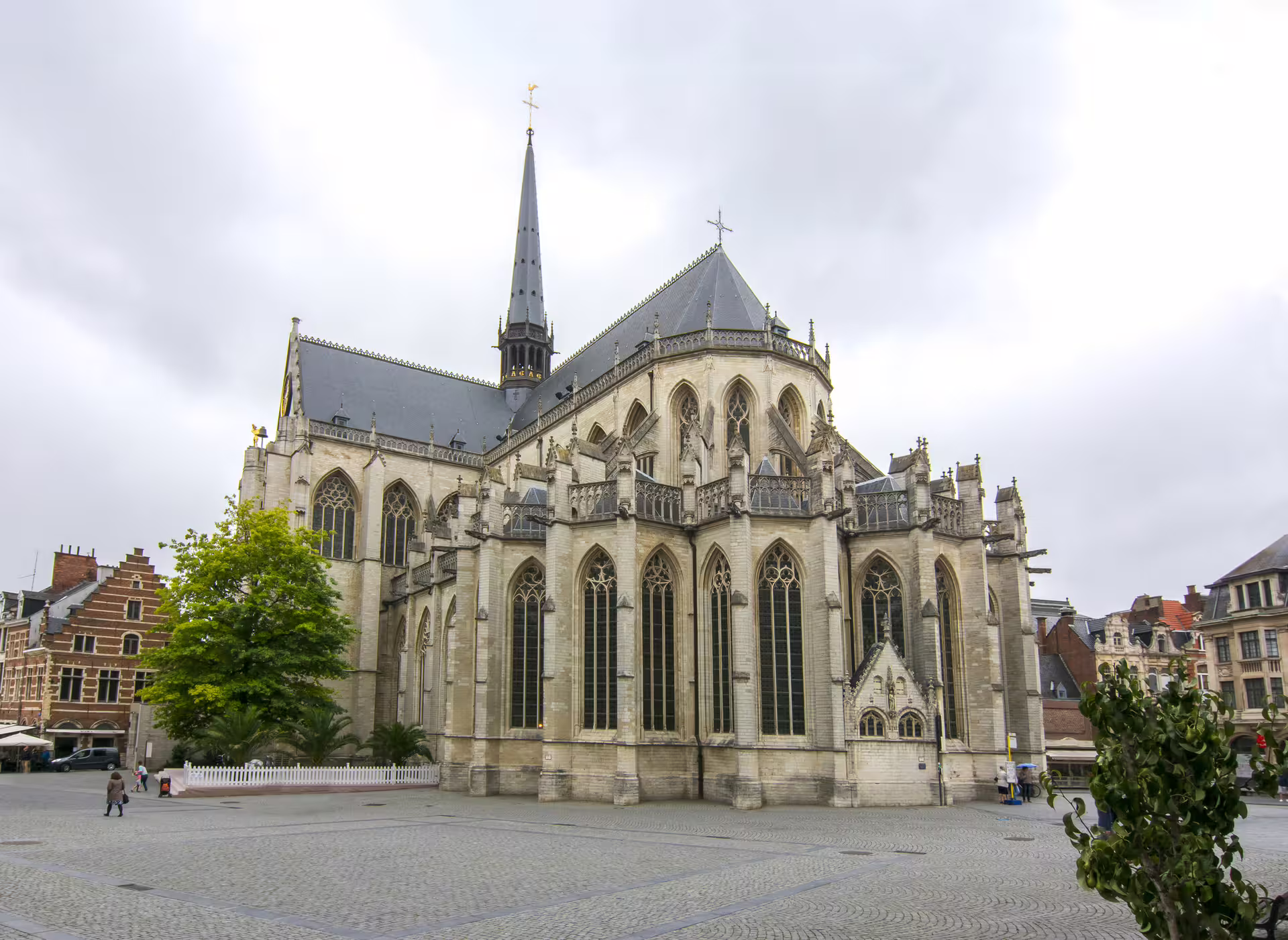 St Peter’s Church Leuven exterior, Gothic landmark stop on Leuven 1 day walking tour audioguide