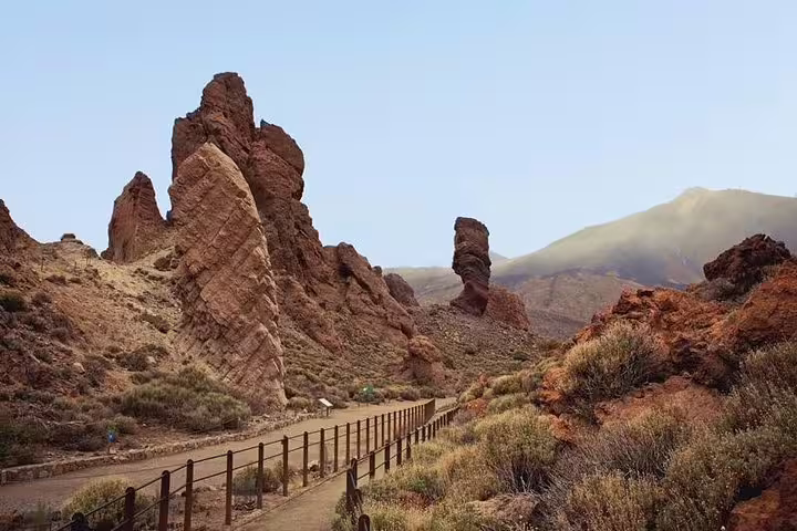 Discover Teide National Park's striking rock formations and scenic paths on exclusive cruise ship passenger tours.