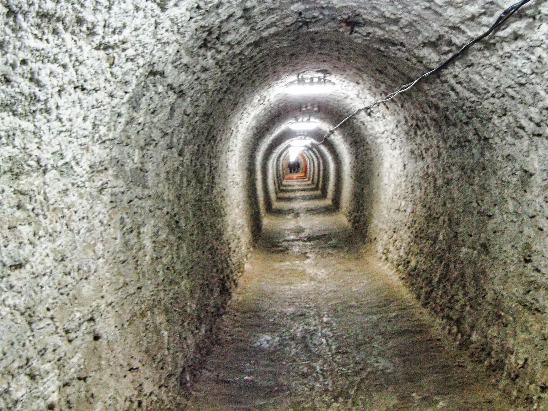 Ancient underground salt tunnel at Turda Salt Mine Romania a must-see stop on the Turda Rimetea Alba Iulia day tour