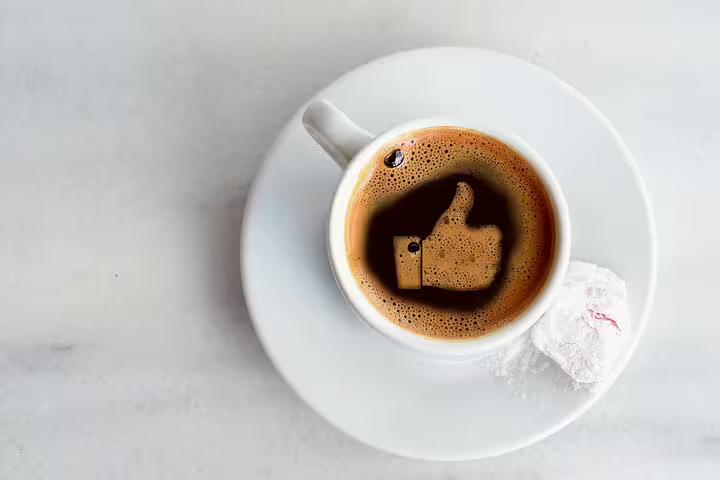 Turkish coffee on a white saucer, perfect break during a Turkey Delights private 10-day guided tour