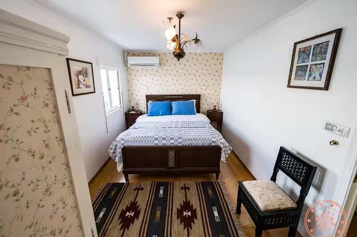 Cozy double cabin on VIP Dahabiya Nile cruise Luxor to Aswan 4 nights with AC and Egyptian decor