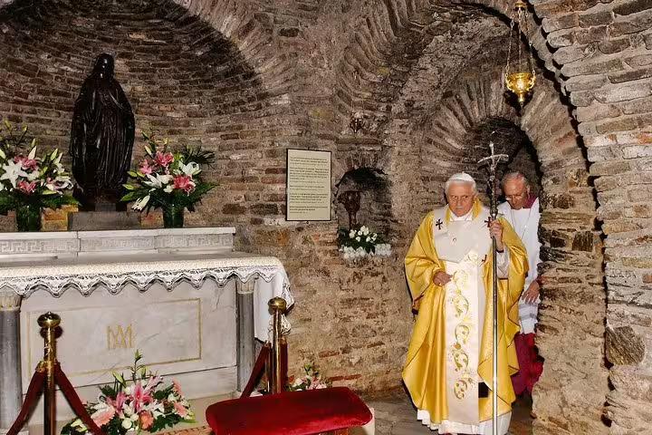 House of Virgin Mary chapel altar near Ephesus on all-inclusive private tour from Istanbul with flights