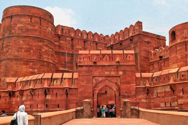 Agra Fort in India was the Mughal Dynasty's main residence until 1638. Also known as Lal Qila or Red Fort, it's a UNESCO World Heritage Site.