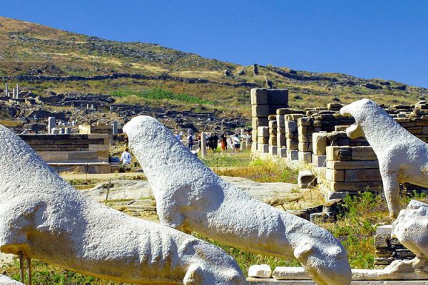 Attractions-in-Delos-island: Delos Island, a recognized UNESCO World Heritage Site in Greece, is a historic gem. The island, with its preserved archaeological treasures, stands surrounded by the Mediterranean's natural beauty, serving visitors, archaeologists, and locals alike.