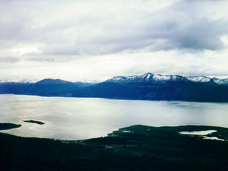The Beagle Channel, between Chile and Argentina, connects the Atlantic and Pacific oceans. It's a vital shipping route and a favored tourist destination, with numerous cruise ships passing through yearly.