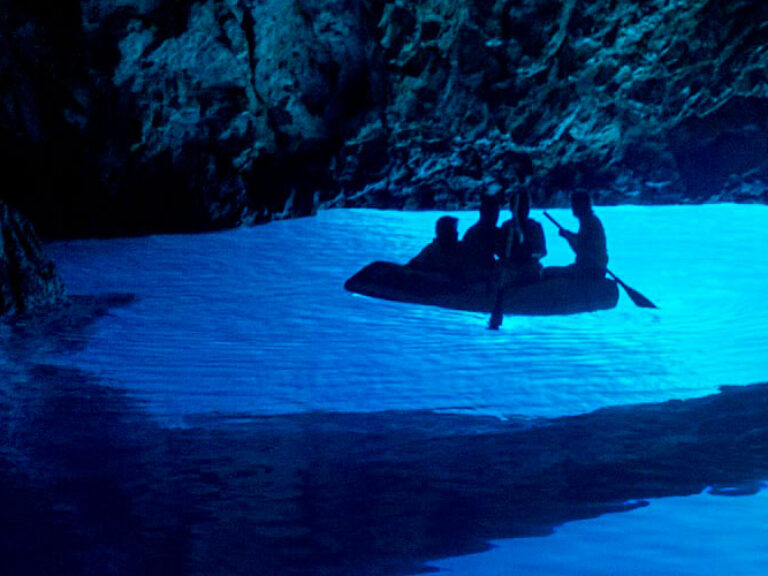The Blue Cave is one of the most popular tourist destinations in Croatia. Located on the small island of Biševo, it is easily accessible by boat from the town of Komiža on the island of Vis.