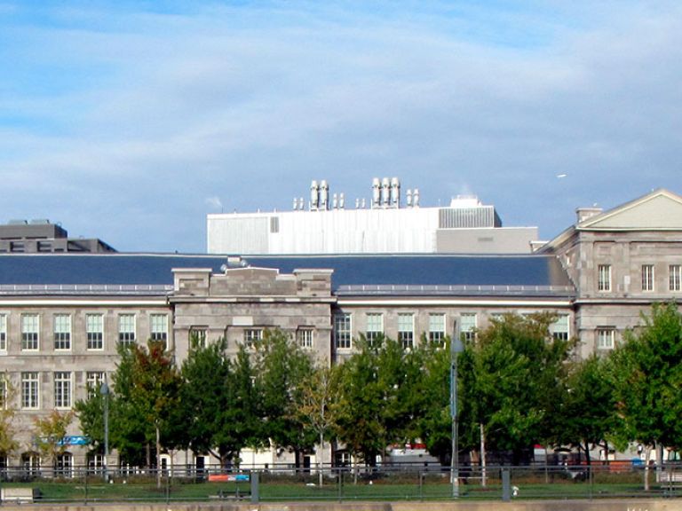 Bonsecours Market, an iconic Montréal landmark with a gleaming silver dome, has endured for over 150 years. Today, it serves as a market and a major event venue in Old Montreal's historical district.