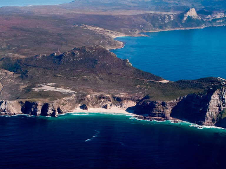 Cape Point, at Africa's southwestern tip, is renowned for its unique 9,000 species of plants and as a global tourist hotspot for its extraordinary beauty and wildlife.