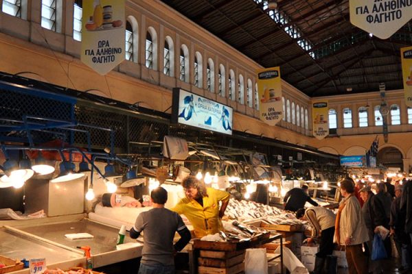 Experience the vibrant "Varvakeios Agora" in Athens—a bustling central food market that delights locals and tourists with its array of fresh and local delights. Indulge in the finest fish, meat, fruits, vegetables, and spices!