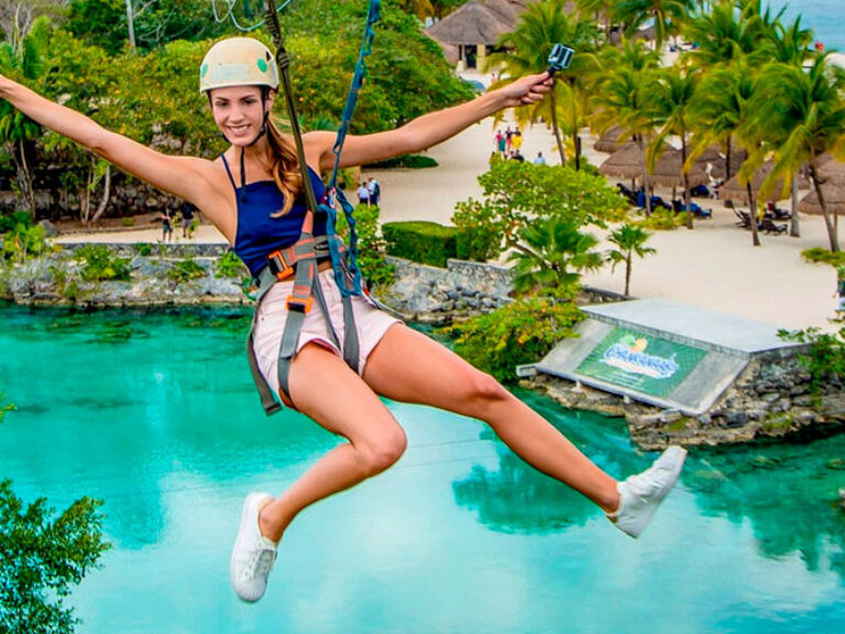 As Cozumel's top attraction, Chankanaab Beach Adventure Park offers a variety of activities from snorkeling and dolphin encounters to sea lion interactions. It features a restaurant, souvenir shop, and relaxing beaches, making it an ideal family day-out destination.