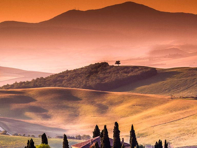Chianti in Tuscany is known for its stunning landscapes, rolling hills, and vineyards producing the renowned Chianti wine. It's also home to historic villages, medieval castles, and elegant villas, making it a popular tourist destination.