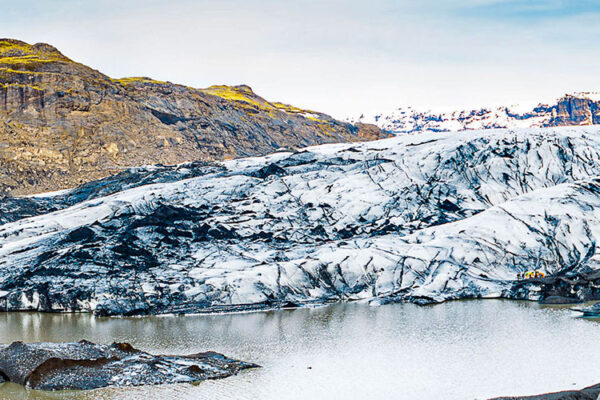 Sólheimajökull Glacier is a glacial tongue and part of the mighty Myrdalsjokull Glacier. With icy crevasses, deep blue colors, and rugged scenery, Sólheimajökull is one of Iceland's most popular glaciers for ice climbing and hiking. Sólheimajökull is easily accessible from the nearby town of Reykjavik and can be reached by a short drive or even a hike.