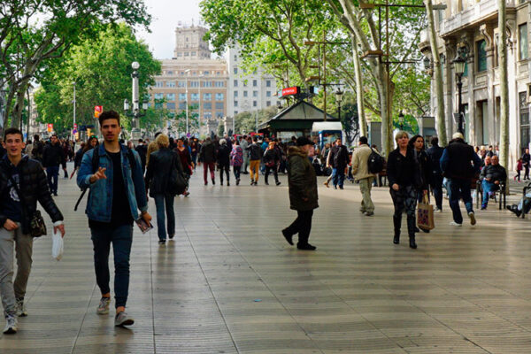 Las Ramblas, one of the most iconic streets in Barcelona!
