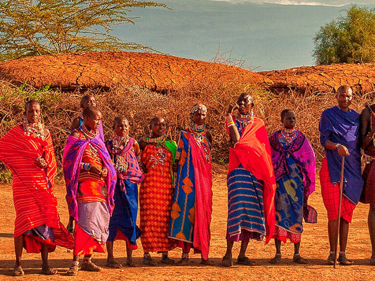 The Maasai, semi-nomadic in southern Kenya and northern Tanzania, flaunt red blankets and bead jewelry. Known for hunting prowess and deep land-cattle connection, they're integral to Kenyan culture.