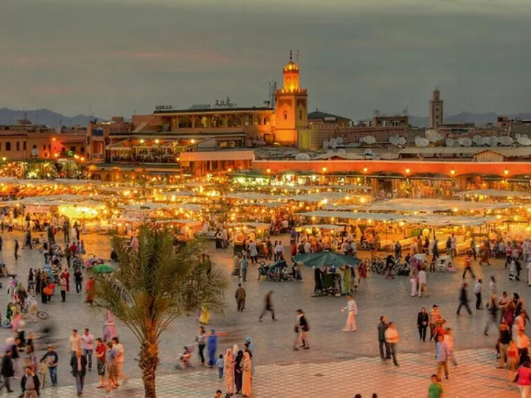 Marrakech offers something for all, from its lively Jamaa El-fena square for people-watching, to the bustling medina for souvenirs, and historic palaces unveiling its rich history.