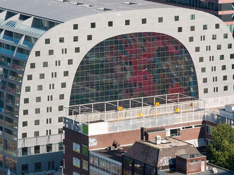 The Markthal in Rotterdam is a unique and popular attraction in the city. It is a large indoor market that combines traditional elements of a public market with modern design and architecture. The building is known for its bold and striking appearance, and is considered a must-see destination for visitors to Rotterdam.