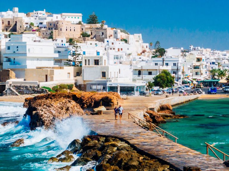 Discover the enchanting charm of Naxos, the largest of the Cycladic islands in Greece. With lush valleys, ancient ruins, and turquoise waters, it captivates visitors from around the globe.