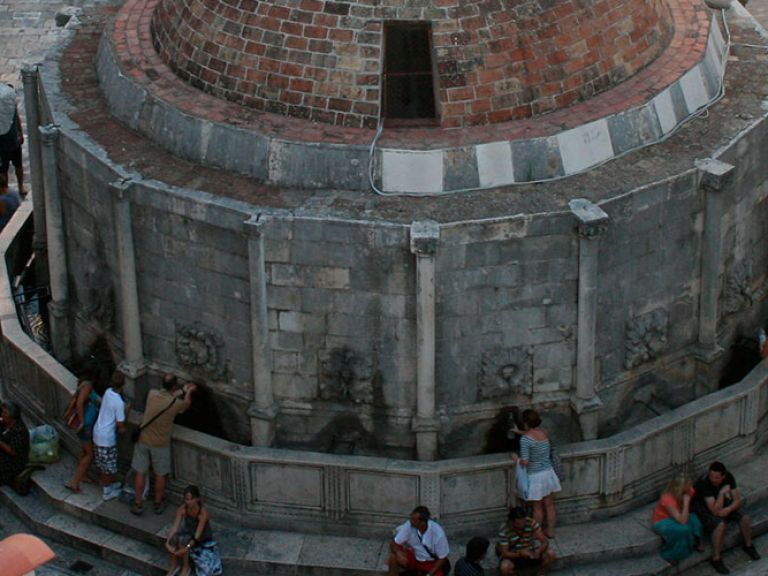 Onofrio's Fountain, also known as the Large Onofrio's Fountain, is a popular tourist attraction located in the historic city of Dubrovnik, Croatia.