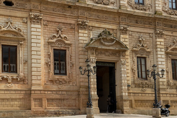 The Celestine Palace (Palazzo Dei Celestini) in Lecce is a beautiful 16th-century Baroque building. Adorned with intricate details inside and out, it now houses the Prefecture's offices and offers public tours to explore its rich history.