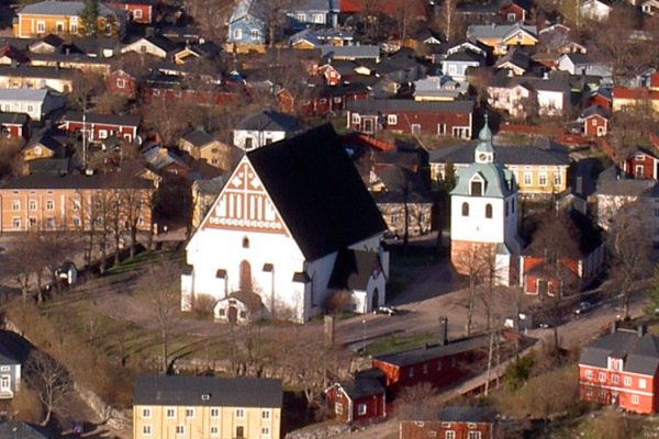 Porvoo Cathedral, an Evangelical Lutheran church in southern Finland, showcases vernacular Gothic architecture. Built in the 14th century, this local landmark has seen several renovations and expansions throughout its history.