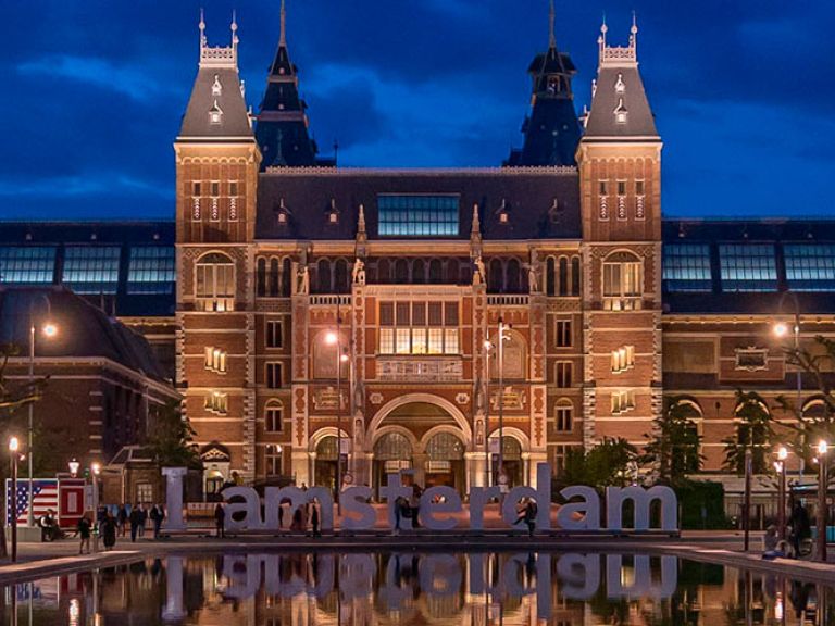 The renowned Rijksmuseum in Amsterdam, Netherlands, showcases a vast collection of over one million objects, spanning 800 years of Dutch and European art history, with a focus on the Golden Age of Dutch art in the 17th century.