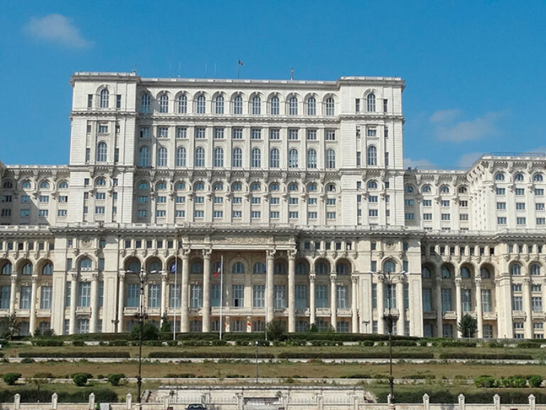 The Palace of Parliament, located in Romania, is a building that was commissioned by former Communist leader Nicolae Ceaușescu. The structure is one of the largest buildings in the world and is a symbol of the excesses of the Communist regime.