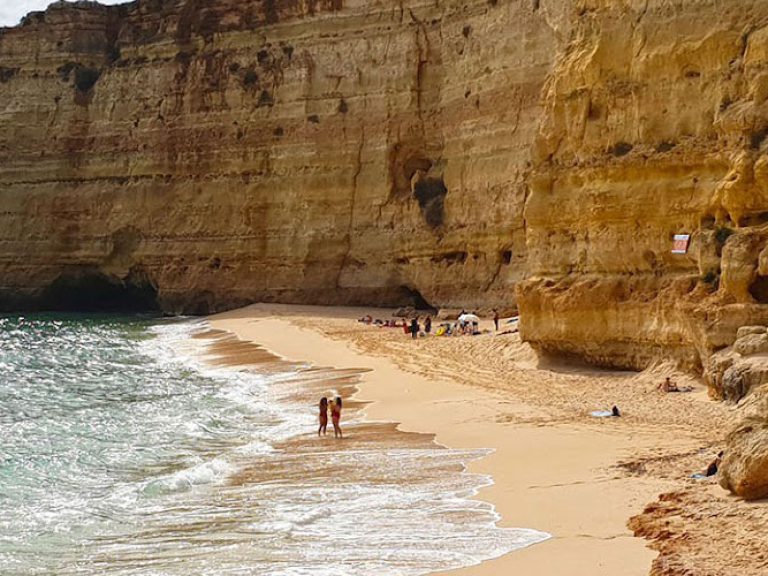Vale Centeanes, located on Portugal's Algarve coast, is a hidden coastal gem. Its golden sandy beach, framed by rugged cliffs, invites visitors to unwind and enjoy the beauty of nature. With clear turquoise waters and breathtaking scenery, it offers a tranquil retreat for sunbathing, swimming, and embracing the coastal charm.
