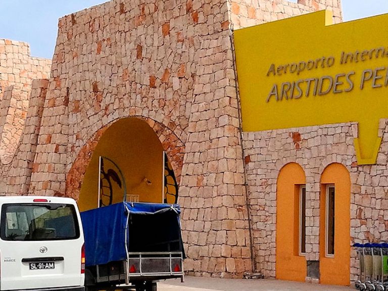 The Aeroporto Internacional Aristides Pereira is Boa Vista's main gateway in Cape Verde. Named after Aristides Maria Pereira, the first President post-independence, it serves this West African archipelago.