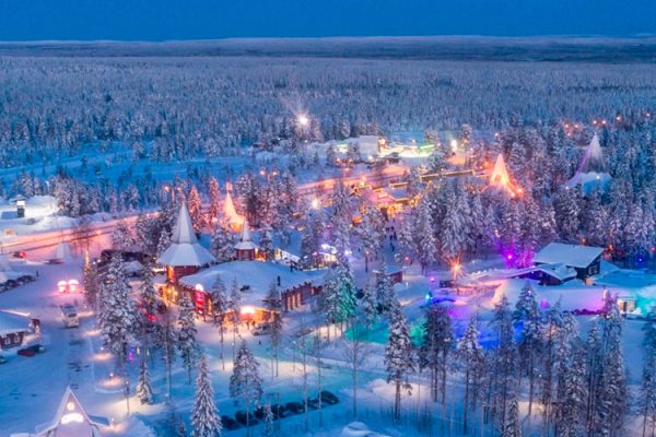 Santa Claus Village in Finnish Lapland offers year-round holiday magic! Meet Santa, interact with elves, cross the Arctic Circle Line, and receive an official certificate. Experience an enchanted world where Christmas dreams become reality.